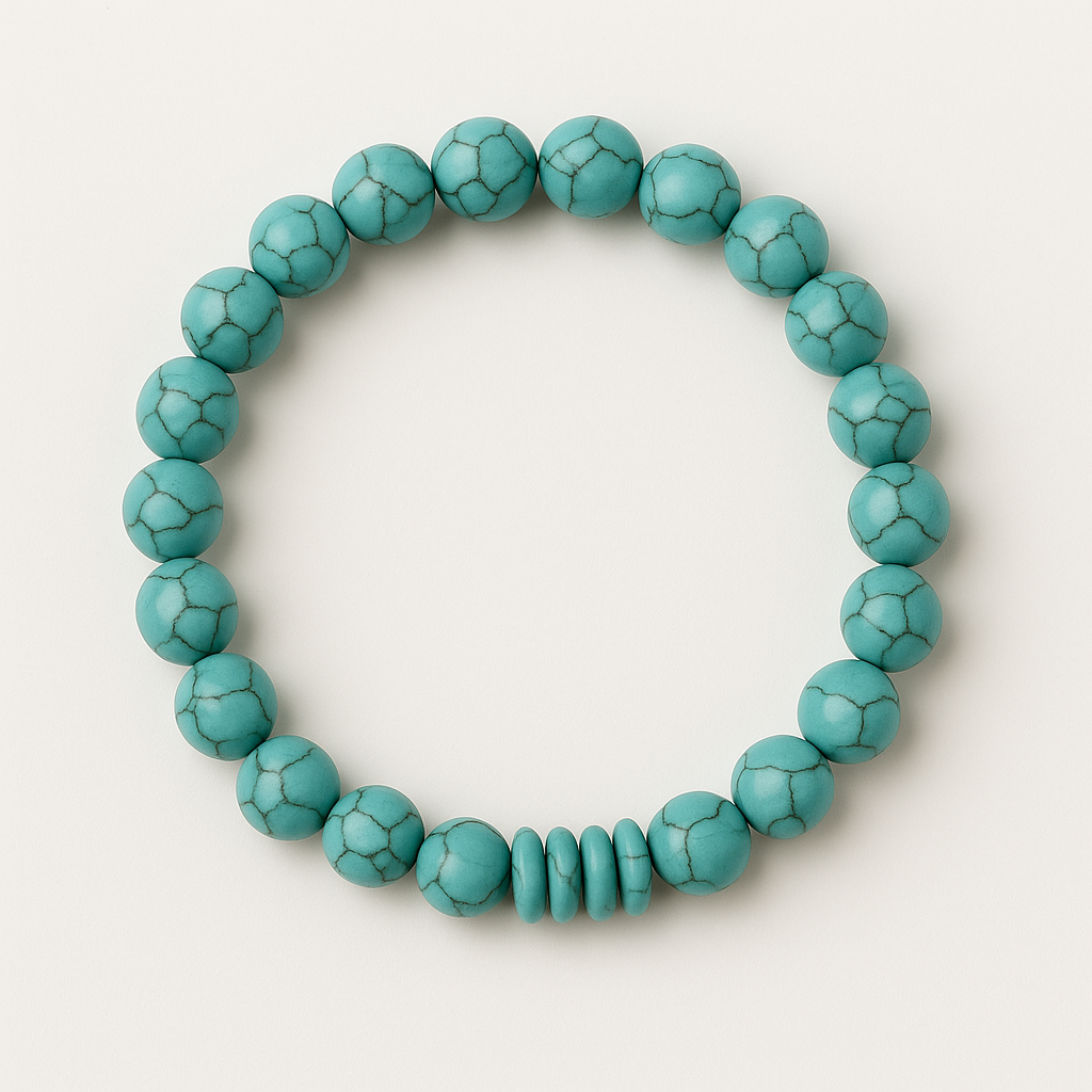turquoise bracelet, protection, calm, peace, handmade, free shipping, gift idea, positive vibes, lucky8