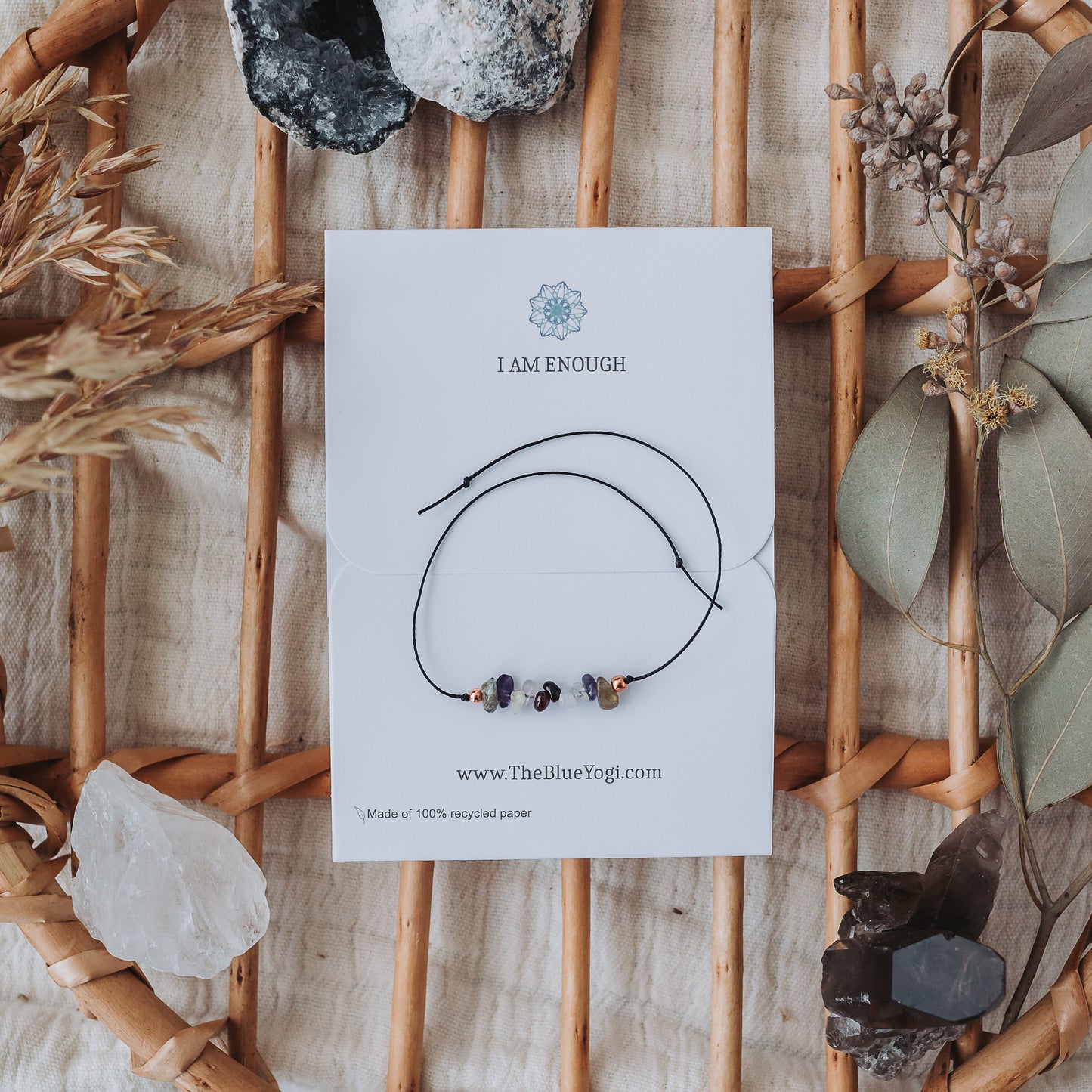 Best Anxiety crystal bracelet anklet boho, casual & minimal Tie